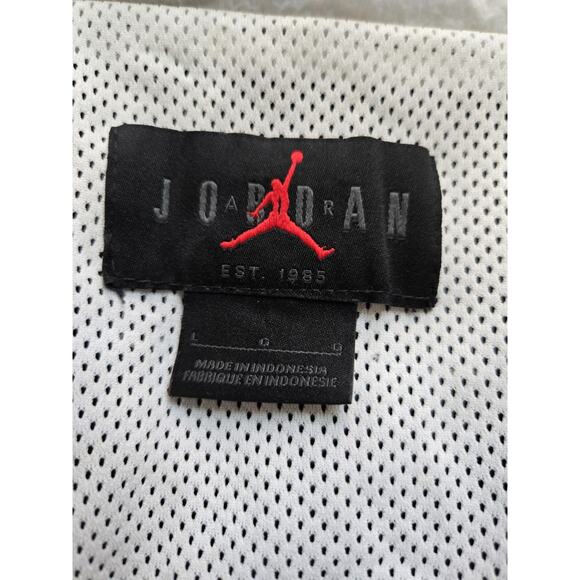 Nike Air Jordan Essentials Warm Up Jacket Men's L Black/White EUC - Picture 10 of 13